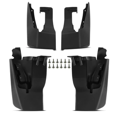 4 Pcs Front & Rear Mud Flaps Splash Guards Fender
