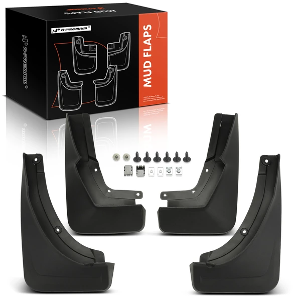 4 Pcs Front & Rear Splash Guards Mud Flaps for Mercedes-Benz GLS450 GLS580 2020-2024