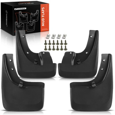 4 Pcs Front & Rear Mud Flaps Splash Guards