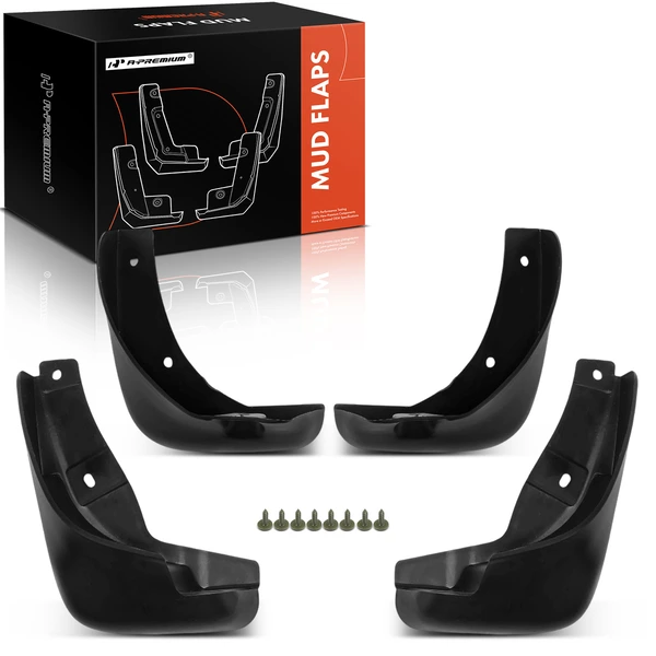 4 Pcs Front & Rear Splash Guards Mud Flaps for 2012-2017 Nissan Versa