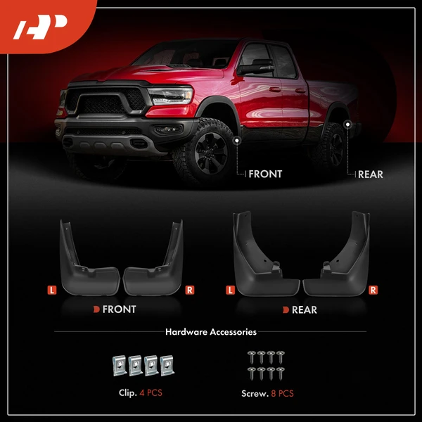 4 Pcs Front & Rear Splash Guards Mud Flaps for Nissan Kicks 2018-2024 Sport Utility