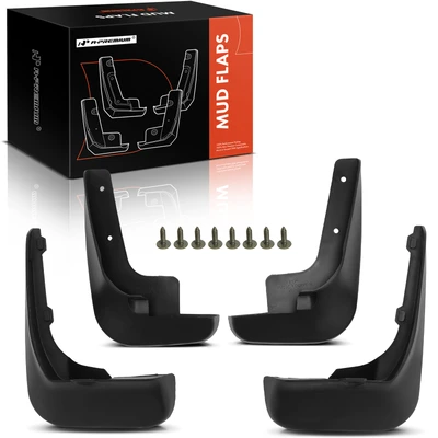 4 Pcs Front & Rear Splash Guards Mud Flaps