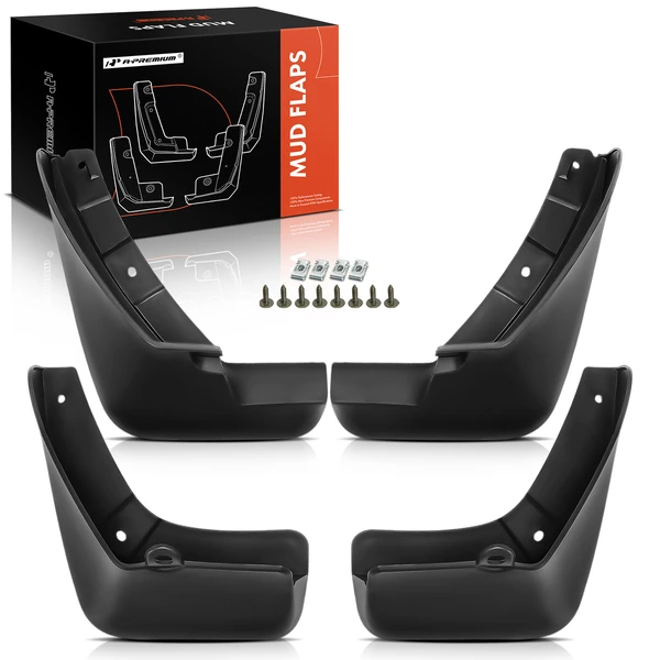 4 Pcs Front & Rear Splash Guards Mud Flaps for 2011-2017 Nissan LEAF