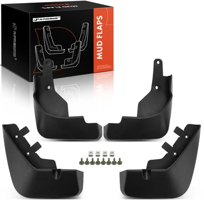 4 Pcs Front & Rear Splash Guards Mud Flaps
