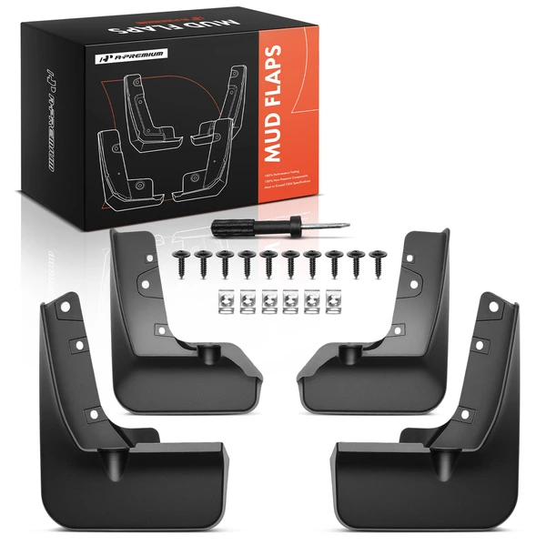 4 Pcs Front & Rear Mudguards Splash Guards Mud Flaps for 2017-2025 Nissan Kicks