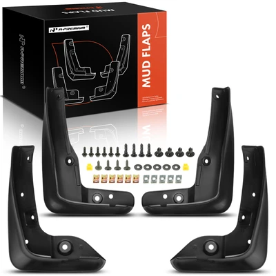 4 Pcs Front & Rear Splash Guards Mud Flaps