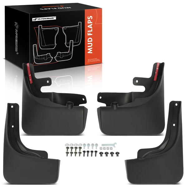 4 Pcs Front & Rear Mud Flaps Splash Guards Fender for Rivian R1T 2022-2024 Pickup