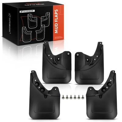 4 Pcs Front & Rear Mud Flaps Splash Guards Fender