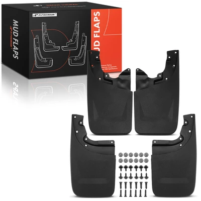 4 Pcs Front & Rear Mud Flaps Splash Guards Fender