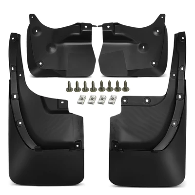 4 Pcs Front & Rear Splash Guards Mud Flaps