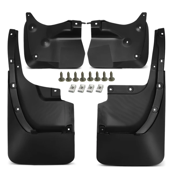 4 Pcs Front & Rear Splash Guards Mud Flaps for 2016-2021 Toyota Land Cruiser