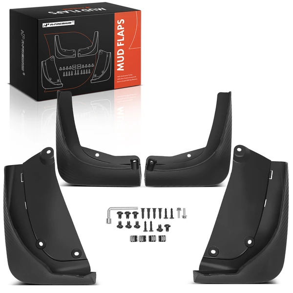 4 Pcs Front & Rear Upgraded Mud Flaps Splash Guards Mudguards for Tesla Model Y 2020-2025