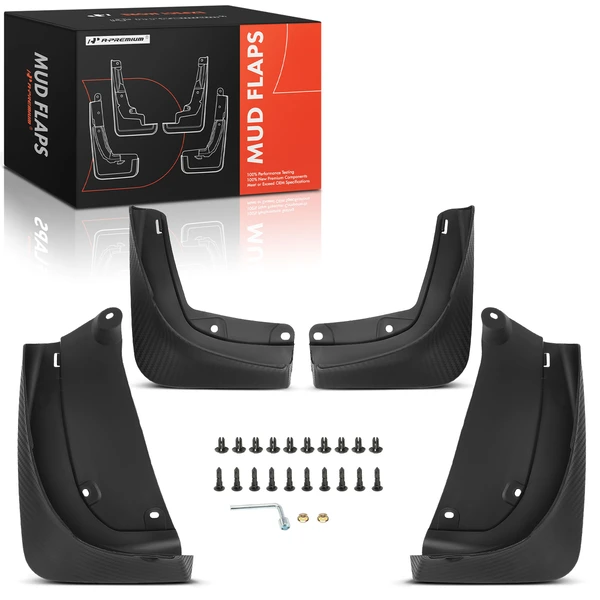 4 Pcs Front & Rear Splash Guards Mud Flaps for Tesla Model Y 2025 Sport Utility