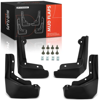 4 Pcs Front & Rear Mud Flaps Splash Guards Fender