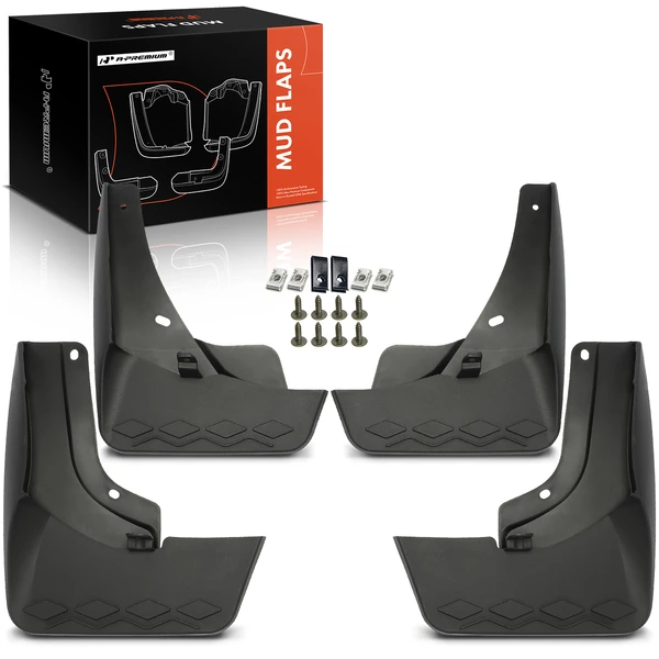 4 Pcs Front & Rear Mud Flaps Splash Guards Fender for Volkswagen Tiguan R-Line 2024