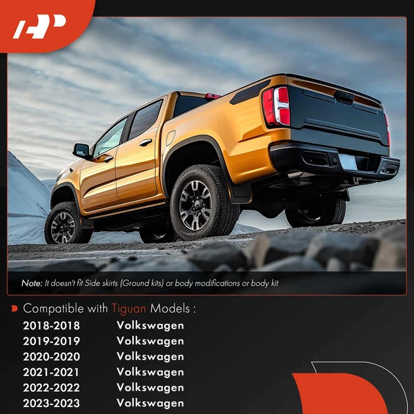 4 Pcs Front & Rear Mud Flaps Splash Guards Fender for Volkswagen Tiguan 2018-2023