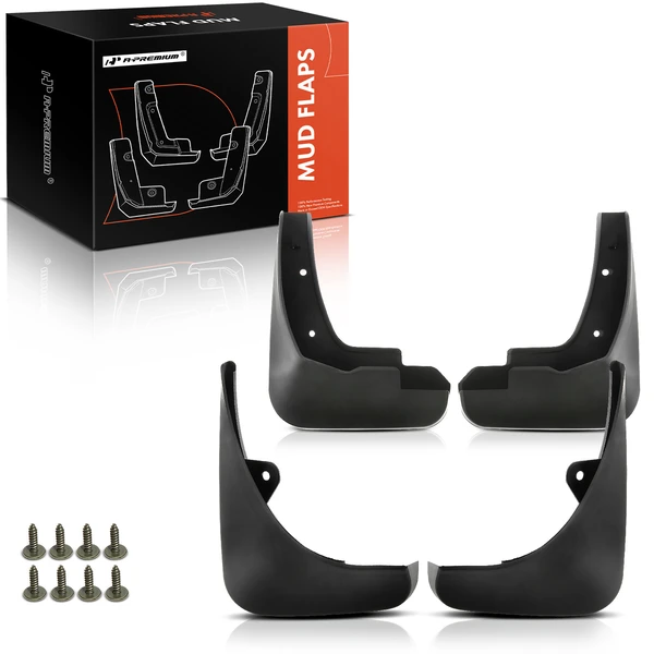 4 Pcs Front & Rear Mud Flaps Splash Guards for 2007-2013 Audi A3