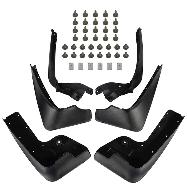 6 Pcs Front & Rear Mud Flaps Splash Guards for 2011-2016 BMW 535i GT xDrive