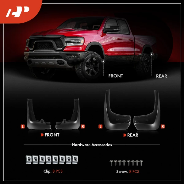 4 Pcs Front & Rear Mud Flaps Splash Guards for BMW F16 X6 2015-2018