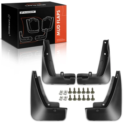 4 Pcs Front & Rear Splash Guards Mud Flaps