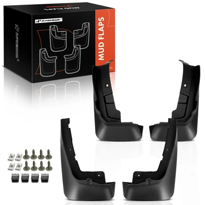 4 Pcs Front & Rear Mud Flaps Splash Guards