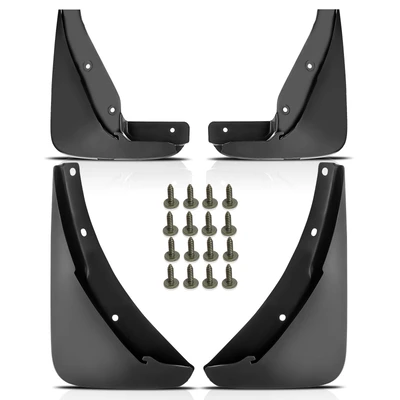 4 Pcs Front & Rear Splash Guards Mud Flaps