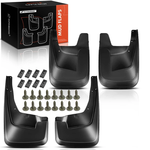 4 Pcs Front & Rear Mud Flaps Splash Guards for 2019-2024 Ram 1500