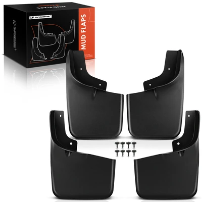 4 Pcs Front & Rear Mud Flaps Splash Guards with Fender Flares