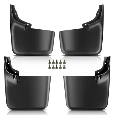 4 Pcs Front & Rear Mud Flaps Splash Guards