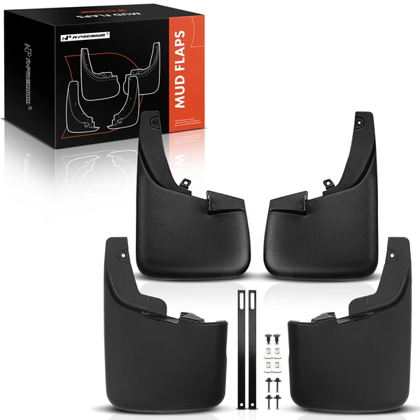 4 Pcs Front & Rear Mud Flaps Splash Guards for Ford F-250 350 Super Duty 11-16 with Fender Flares