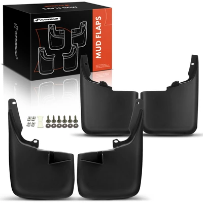 4 Pcs Front & Rear Mud Flaps Splash Guards without Fender Flares