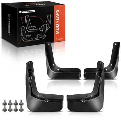 4 Pcs Front & Rear Mud Flaps Splash Guards