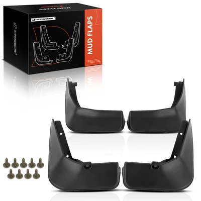 4 Pcs Front & Rear Mud Flaps Splash Guards 