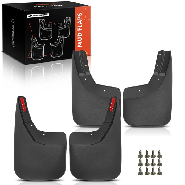 4 Pcs Front & Rear Mud Flaps Splash Guards for 2014-2018 Chevrolet Silverado 1500