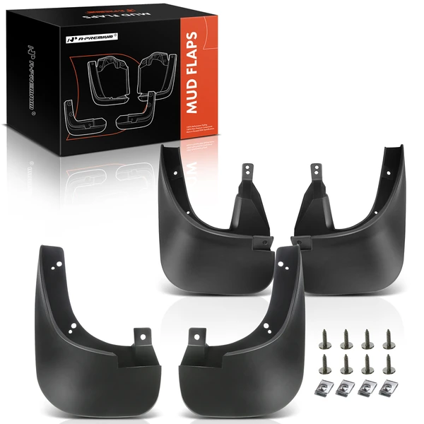 4Pcs Front and Rear Black Mud Flaps Spalsh Guard for Hyundai Tucson 2005-2009 SUV