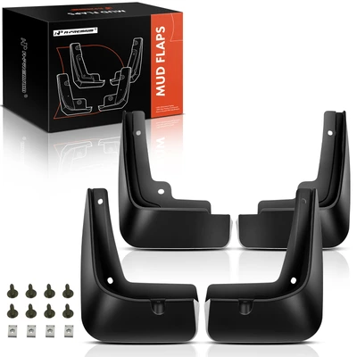 4 Pcs Front & Rear Mud Flaps Splash Guards