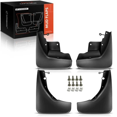 4 Pcs Front & Rear Mud Flaps Splash Guards 