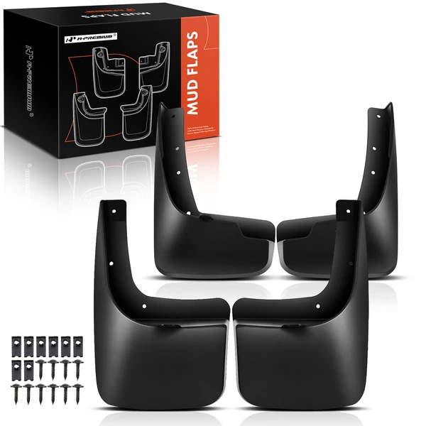 4 Pcs Front & Rear Mud Flaps Splash Guards for 2008-2012 Jeep Liberty