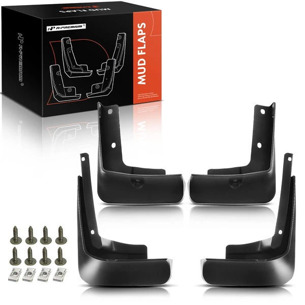 4 Pcs Front & Rear Mud Flaps Splash Guards for 2017-2018 Lincoln MKZ