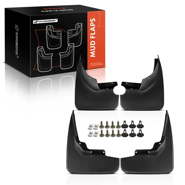 4 Pcs Front & Rear Mud Flaps Splash Guards for Mercedes-Benz W164 ML350 ML500 2007-2011