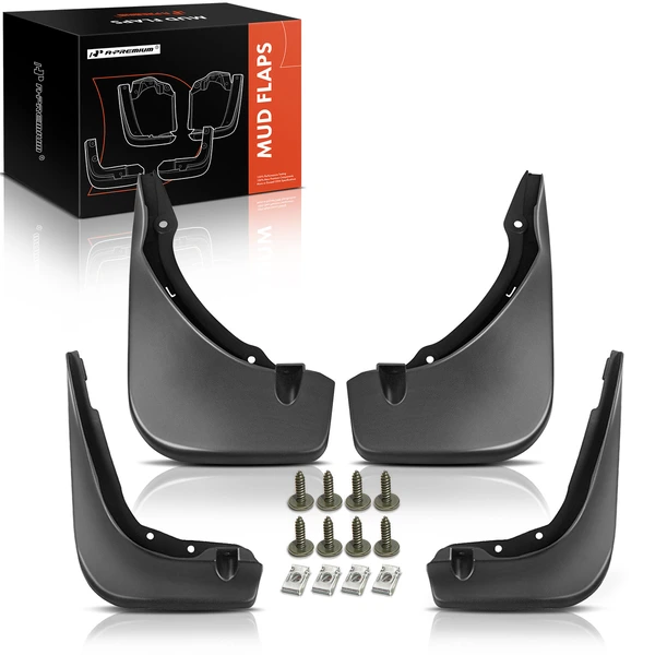 4 Pcs Front & Rear Mud Flaps Splash Guards for Mercedes-Benz C180 C200 2015-2016