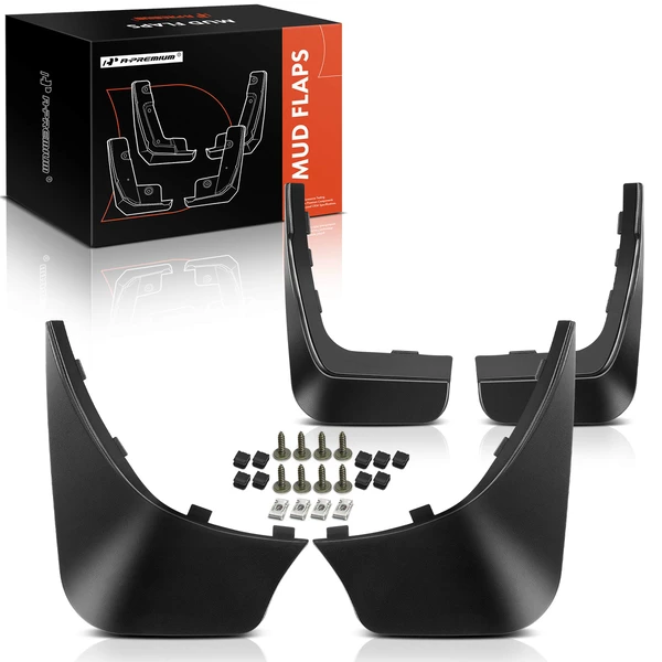 4 Pcs Front & Rear Mud Flaps Splash Guards for Smart Fortwo W451 A451 2008-2015