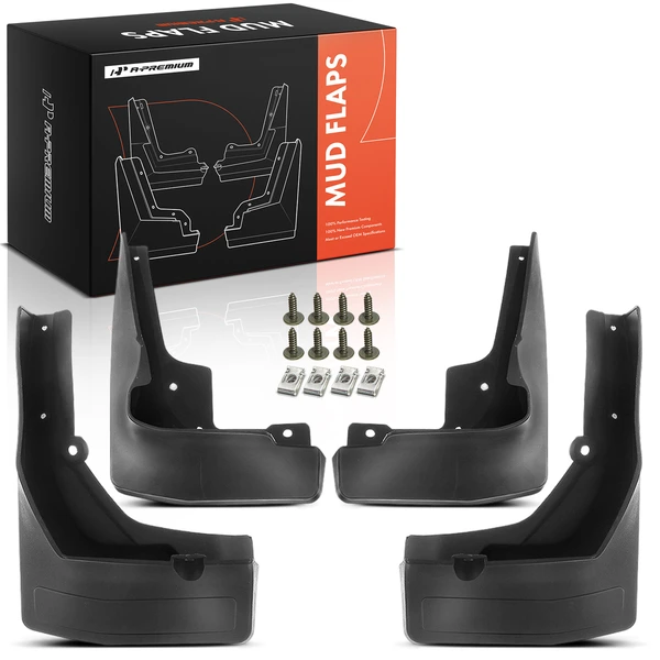 4 Pcs Front & Rear Mud Flaps Splash Guards for Mercedes-Benz GLC-Class X253 2018-2020