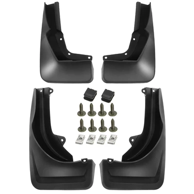 4 Pcs Front & Rear Mud Flaps Splash Guards without Fender Flares