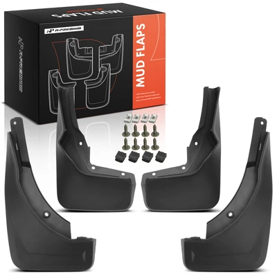 4 Pcs Front & Rear Mud Flaps Splash Guards with Fender Flares