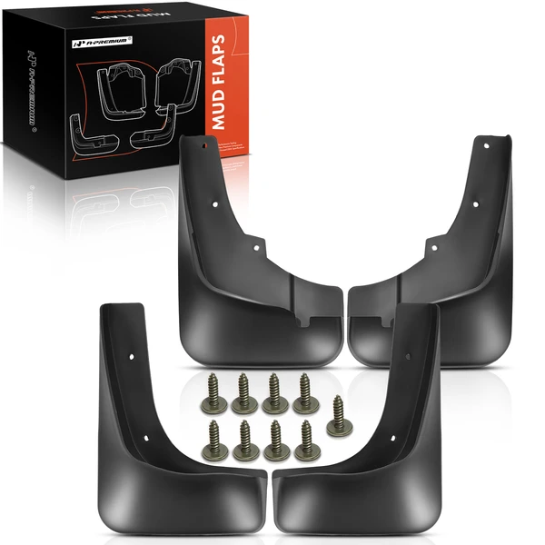 4 Pcs Front & Rear Mud Flaps Splash Guards for 2006-2008 Mitsubishi Outlander