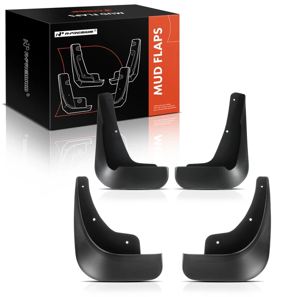 4 Pcs Front & Rear Mud Flaps Splash Guards for 2008-2017 Mitsubishi Lancer