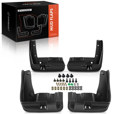 4 Pcs Front & Rear Mud Flaps Splash Guards