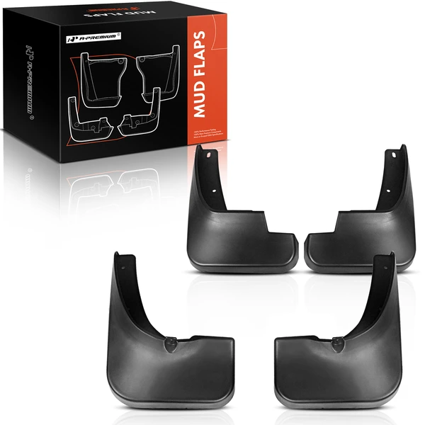 4 Pcs Front & Rear Mud Flaps Splash Guards for Toyota Highlander 2008-2010