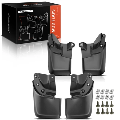 4 Pcs Front & Rear Mud Flaps Splash Guards with Fender Flares